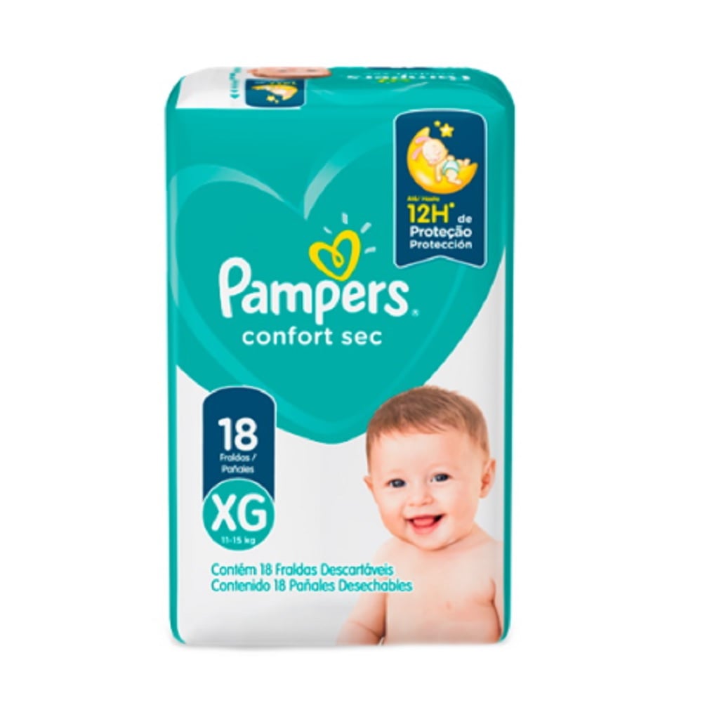 Pañales Pampers Confort Sec 18 Unds Talla XG 451gr - 212global