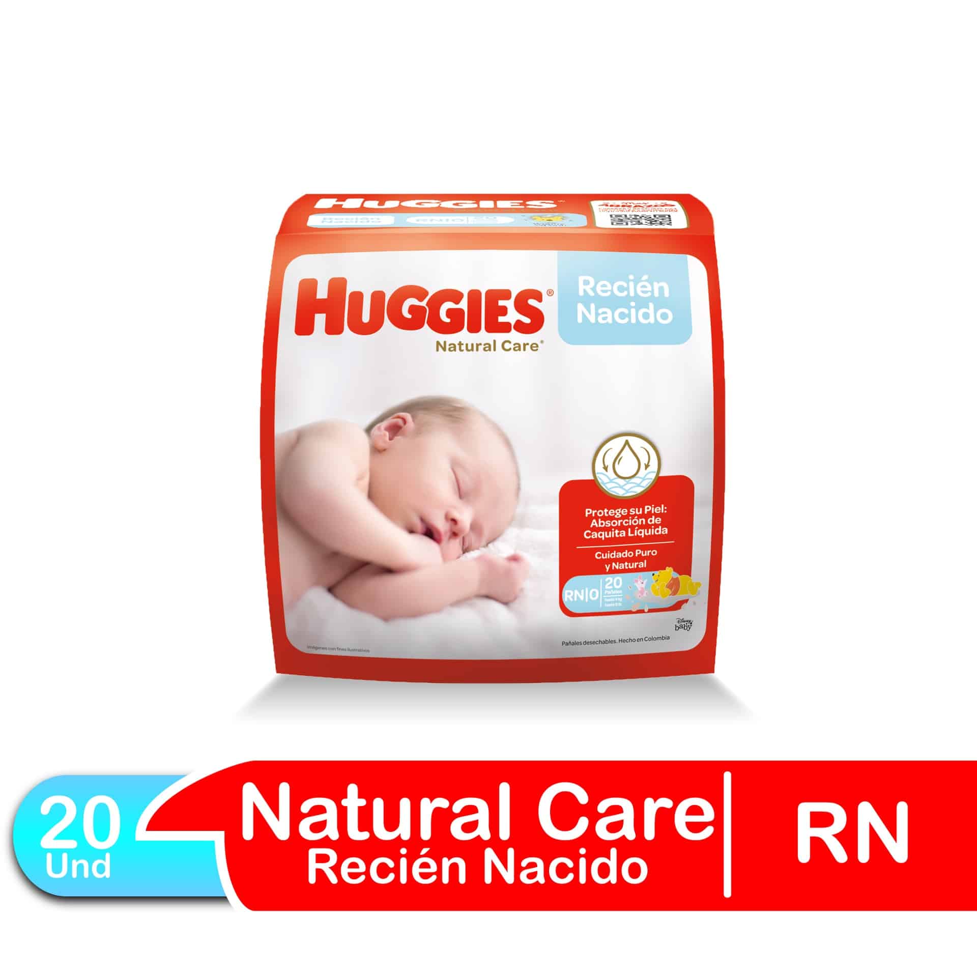 Pañales Huggies Natural Care Recién Nacido