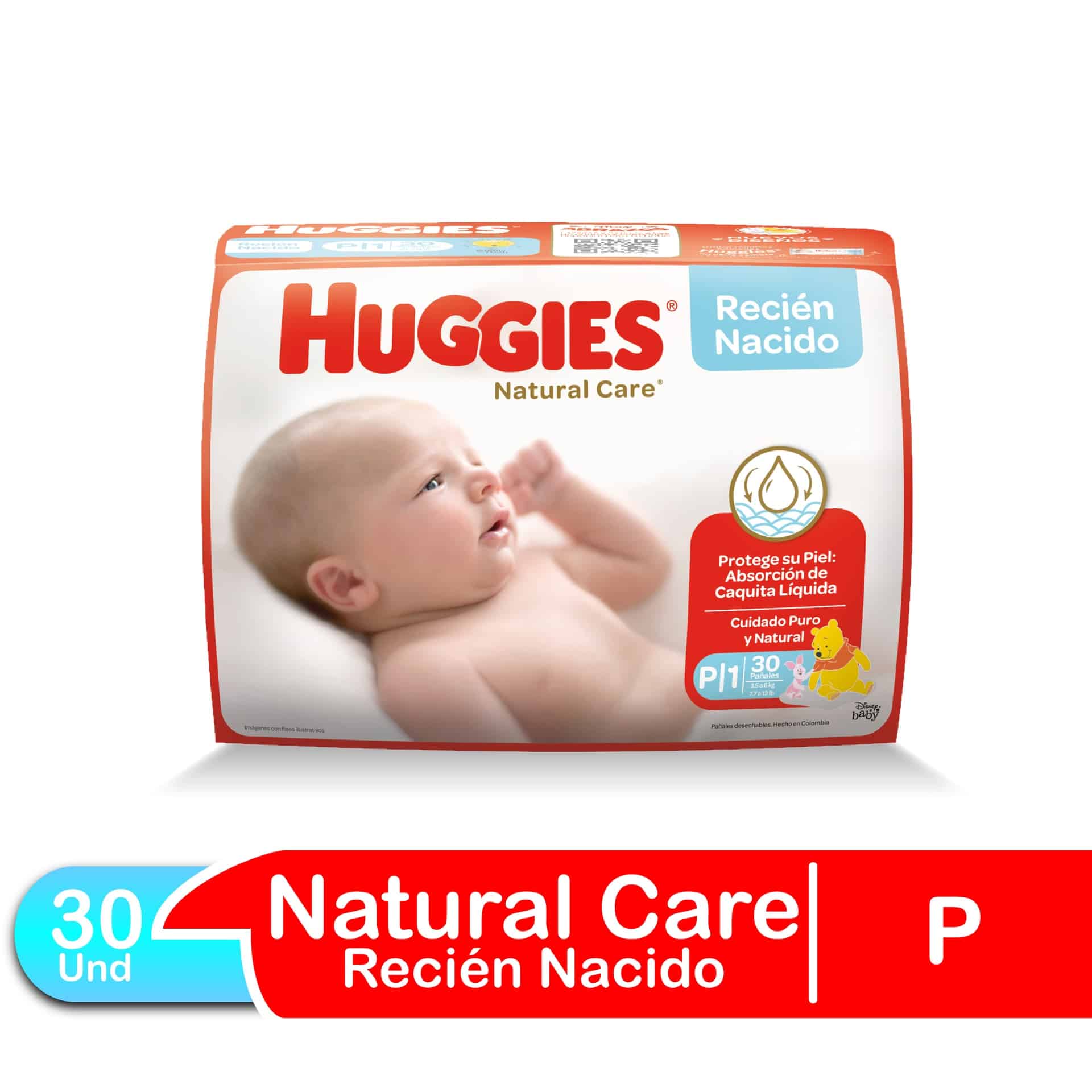 Comprar Pañales Huggies Natural Care Etapa 0/Recién Nacido