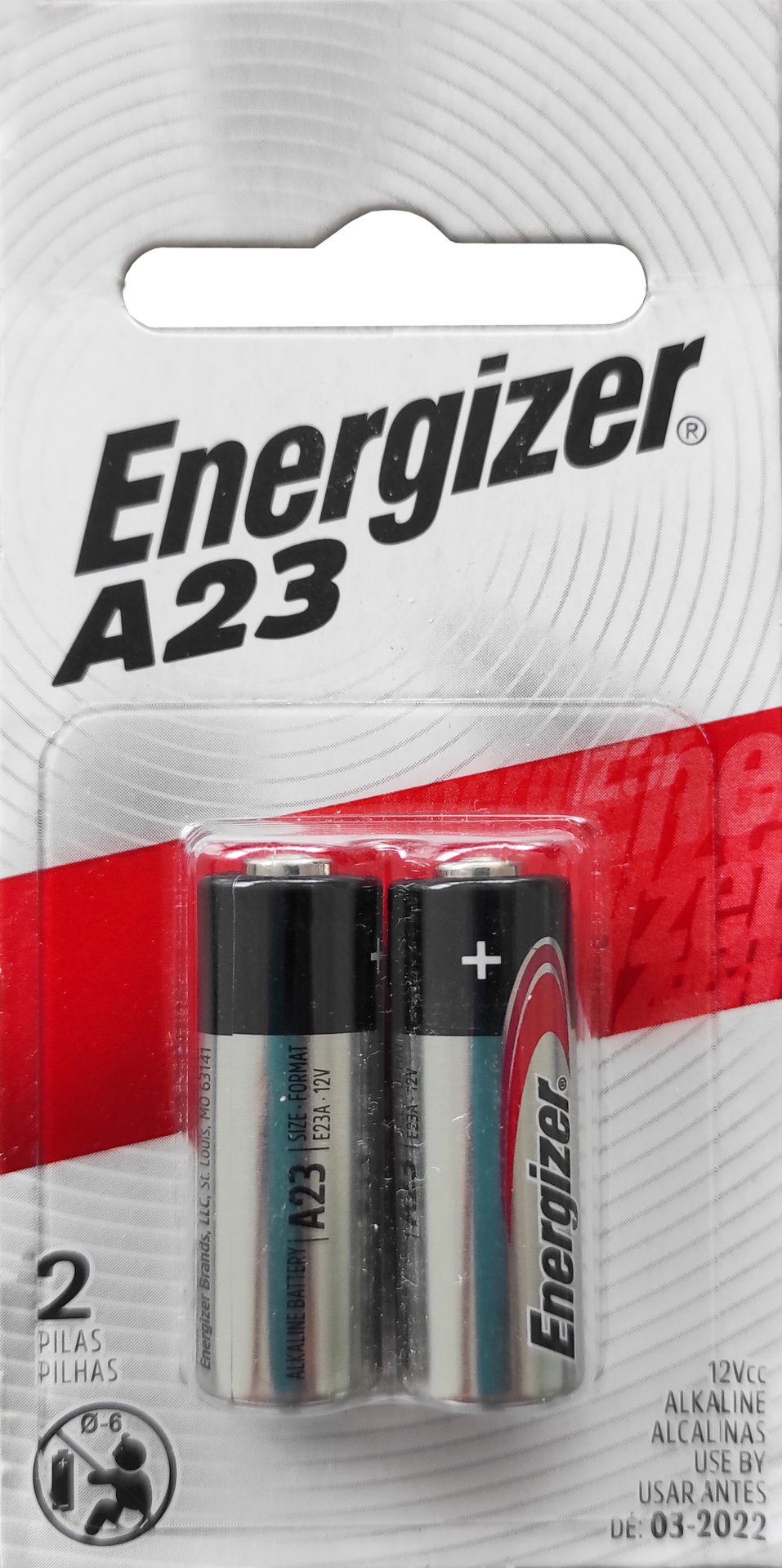  Energizer pilas alcalinas de mercurio A23 2 Ea, paquete de de  4, 4 : Salud y Hogar