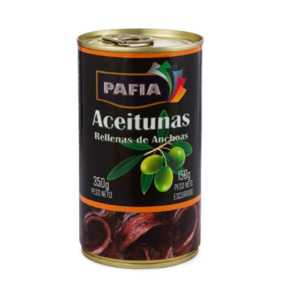Aceitunas Rellenas de Anchoa Pafia 350gr - 212global