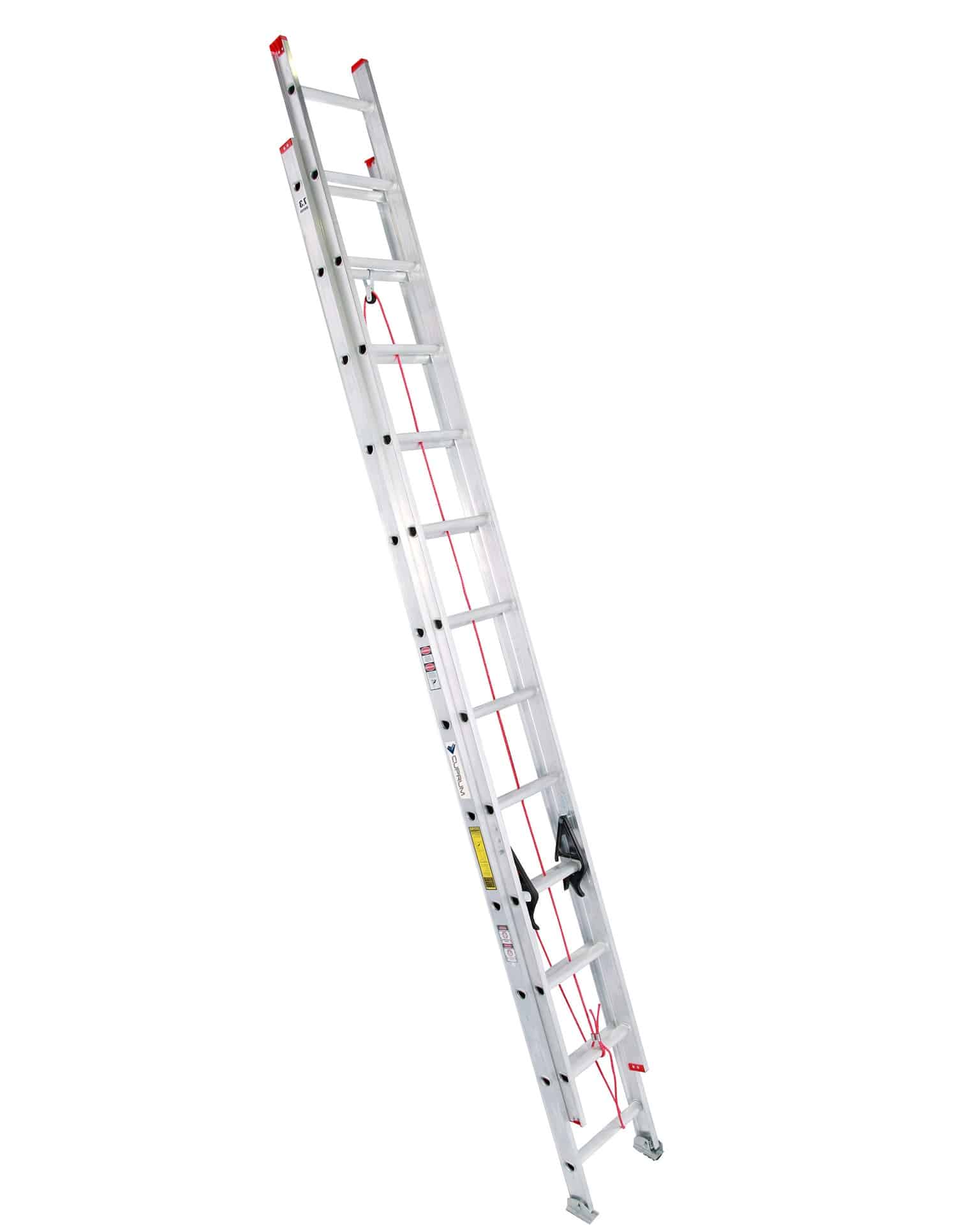 Escalera Aluminio Extensible Doble 13 X 2 3,92 - 6,72 Mt Extend. 150 Kg  aluminium Peso 8.8 Kg