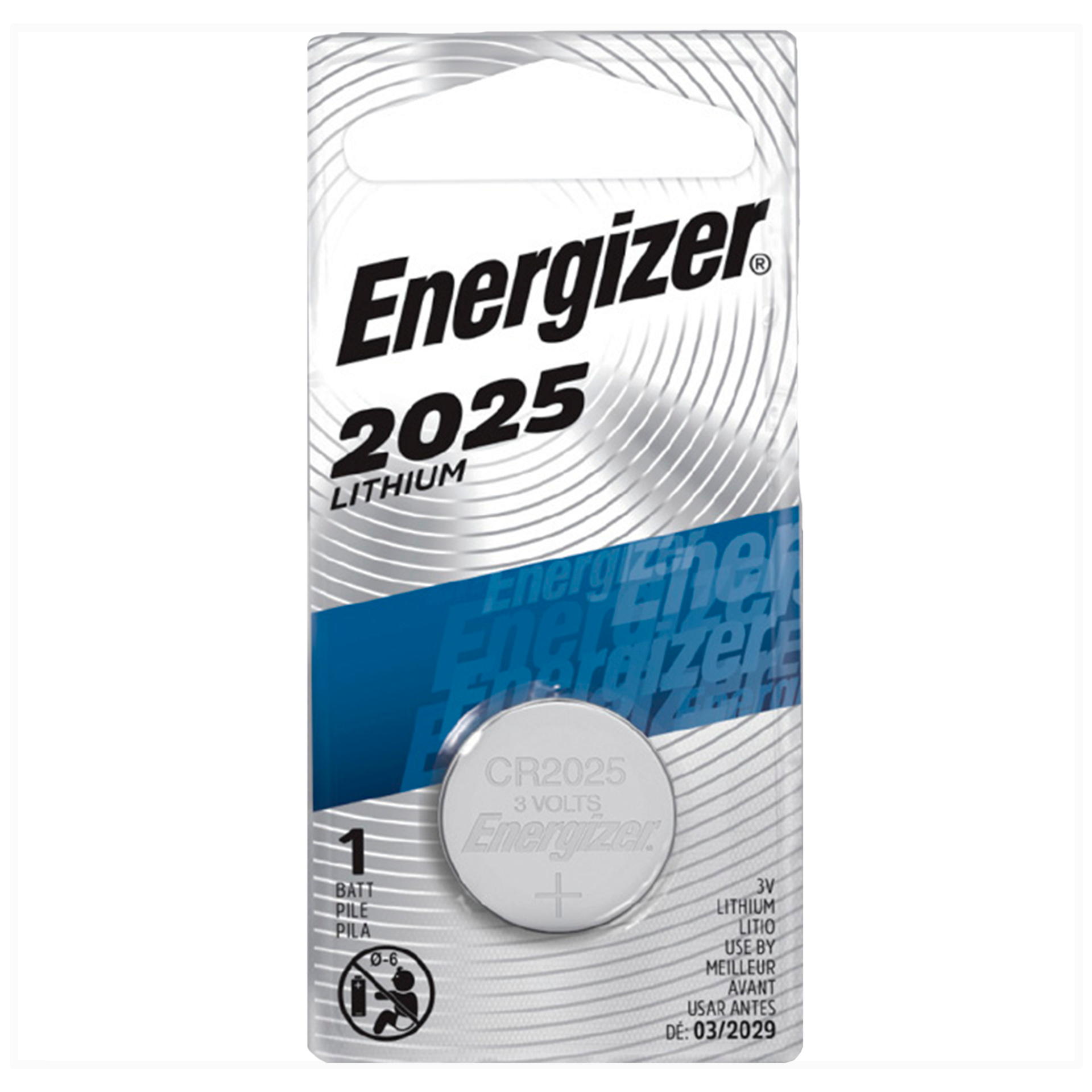  Energizer CR2025 Battery, Baterías de celda de moneda de litio  de 3V 2025 (2 recuento de baterías) - El embalaje puede variar : Salud y  Hogar