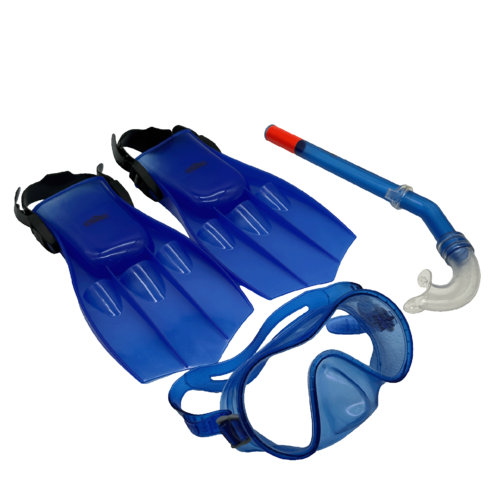 Set de Juguete de Playa Ecology Azul (Morral / Careta / Chapaleta Y Snorkel)
