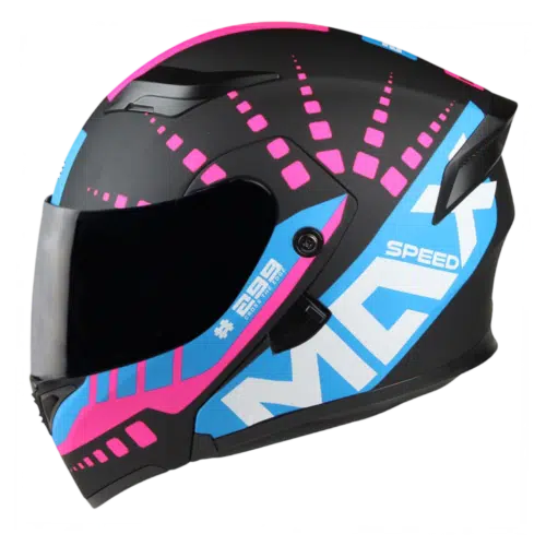 Casco Modular Edge Helmet Boss Speed Max Doble Visor Espejo
