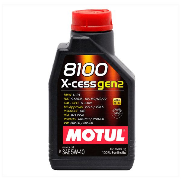 Aceite Motor Sintético Motul 8100 X Cess Gen2 5W40 1 Lt - 212global