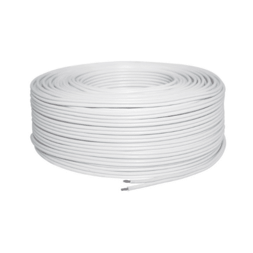 Rollo de Cable Cabel SPT PVC 2X16 AWG CU 60°C 300V Blanco 100 Mts