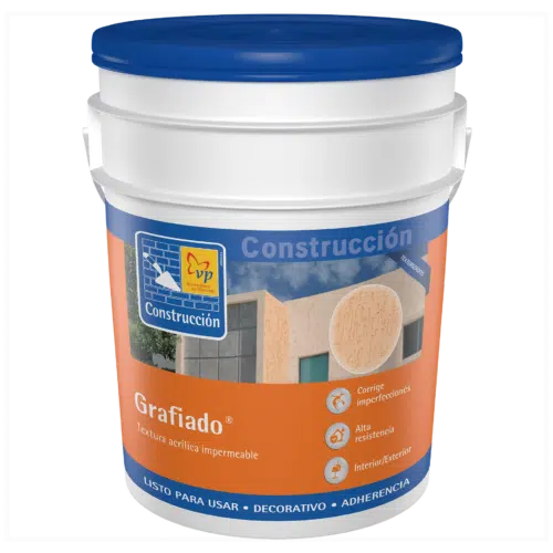 Pintura Texturizado Grafiado VP Blanco Medano Cuñete de 5 Galones