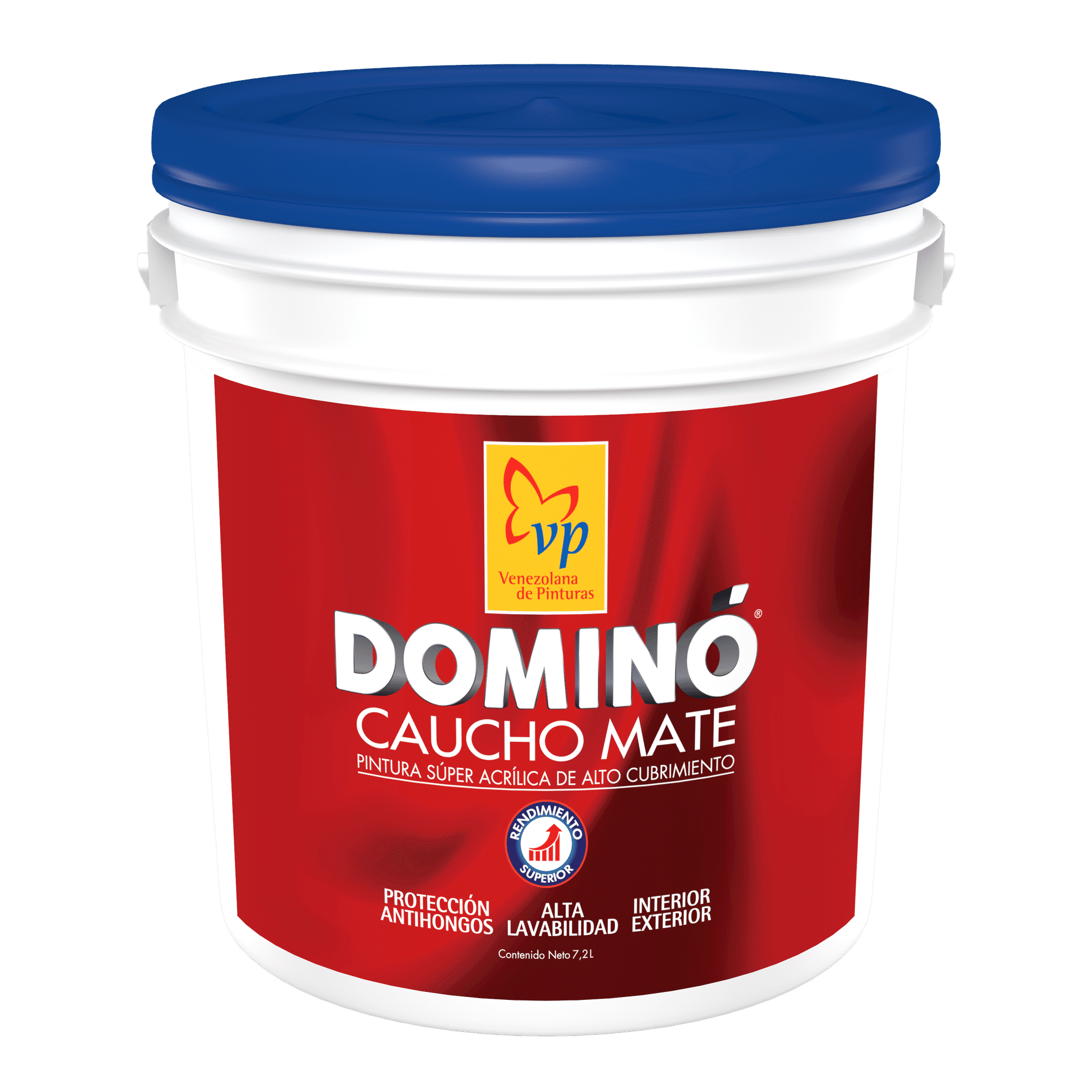 Pintura mate de caucho duradera.