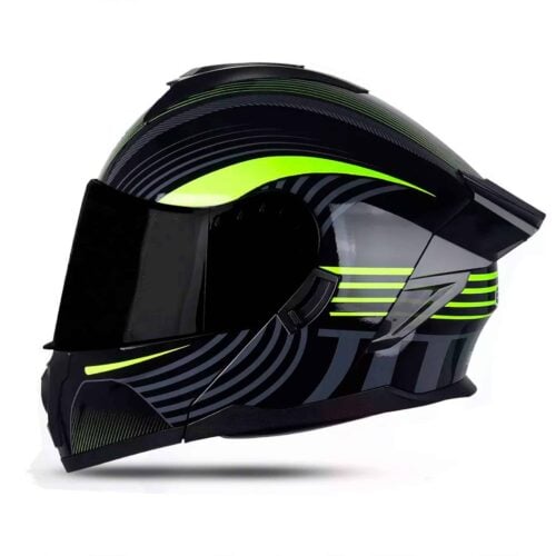 Casco Modular Edge Boston Beatspeeds Brillante con Luz LED
