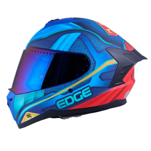 Casco Integral Edge Extreme Superman DC Mate Visor Oscuro
