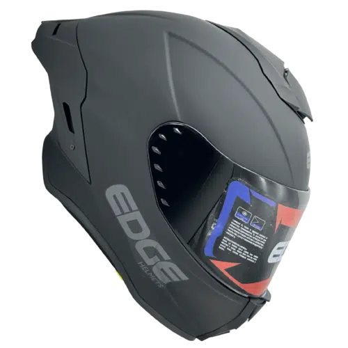 Casco Integral Edge Shangai Black Solid Visor Oscuro
