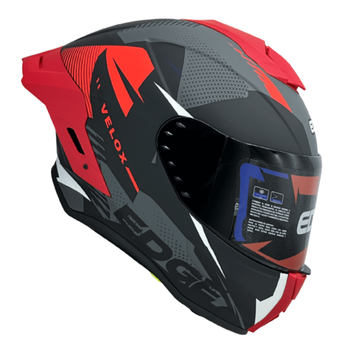 Casco Integral Edge Shangai Velox Visor Oscuro
