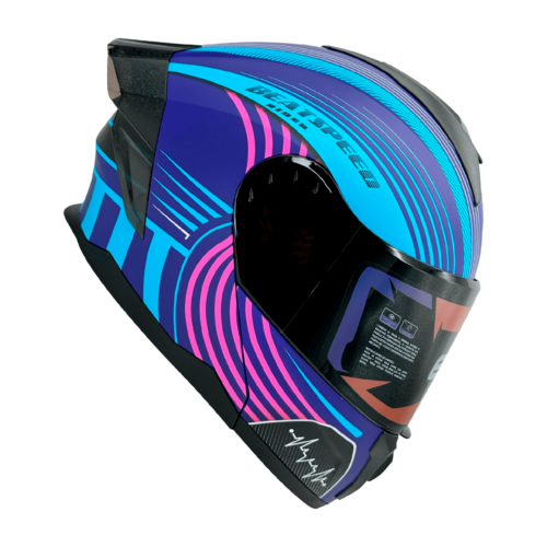 Casco Modular Edge Boston Beatspeeds Mate con Luz LED