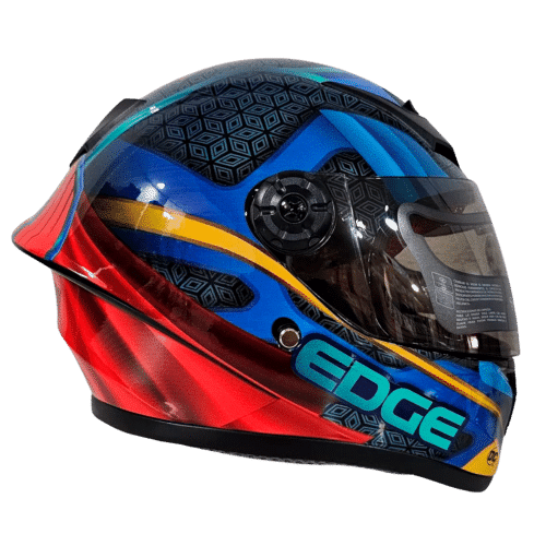 Casco Integral Edge Champions Superman Kids Visor Interno Ahumado