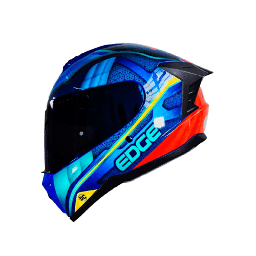 Casco Integral Edge Extreme Superman DC Brillante Visor Oscuro
