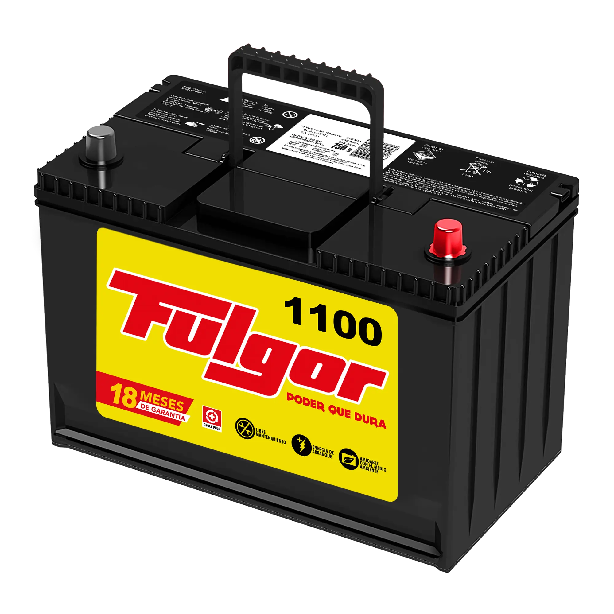 La batería Fulgor 27R 1100 Amp