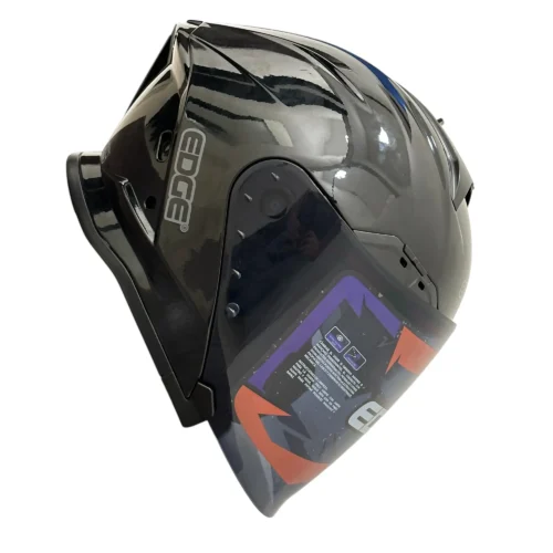 Casco Semi Integral Edge Phoenix Sólido Doble Visor Ahumado