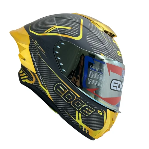 Casco Integral Edge Shangai Goldex Visor Litmus Gold