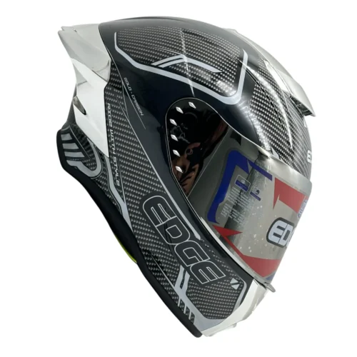 Casco Integral Edge Shangai Goldex Visor Litmus Silver