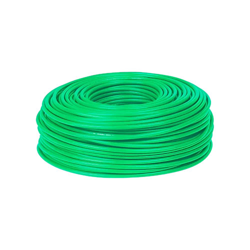 Cable N° 10 THHN THWN Cabel PVC Nylon AWG CU 90 ºC 600V Verde 10mts