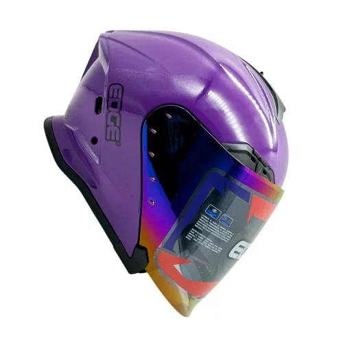 Casco Semi Integral Edge Phoenix Sólido Doble Visor Tornasol