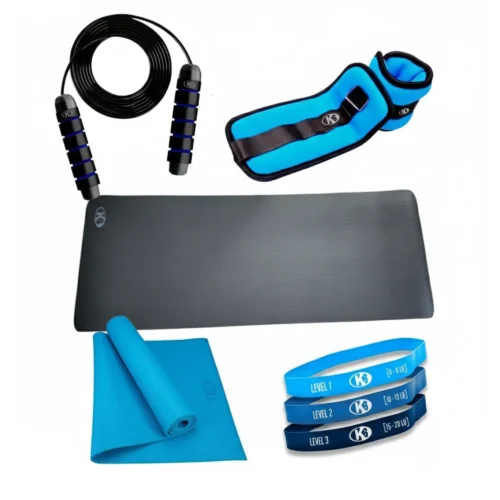Combo Set Gimnasio en Casa K6 + Mat de Ejercicio Yoga K6 10mm con Cinta de Transporte