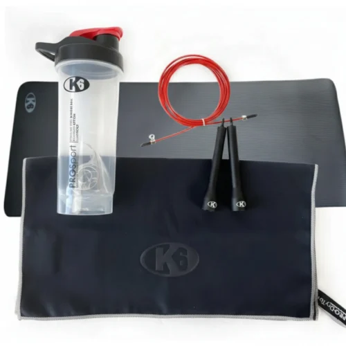 Combo Set Principiantes Fitness K6 + Mat de Ejercicio Yoga K6 10mm con Cinta de Transporte