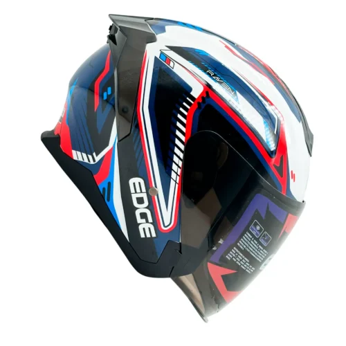 Casco Semi Integral Edge Bonnie Raven Visor Oscuro Luz Led