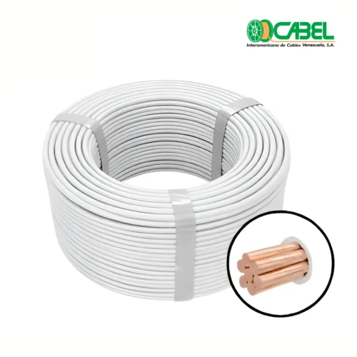 Cable Cabel THHN THWN N° 14 PVC Nylon AWG CU 90 ºC 600V Blanco 10mts