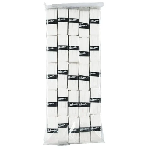 Pro Overgrip Wilson P/Raqueta Tennis 50Pz (Blanco)