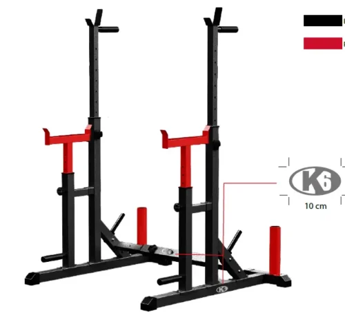 Rack de Levantamiento de Pesas Ajustable Multiuso K6