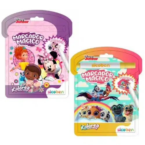 Libro de Colorear + Marcador Mágico Disney Jr Sicoben 2 Block