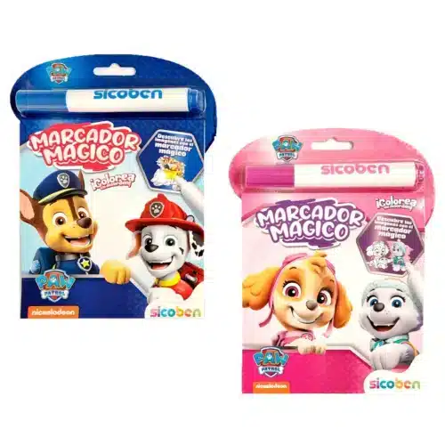 Libro para Colorear + Marcador Paw Patrol Sicoben 2 Block