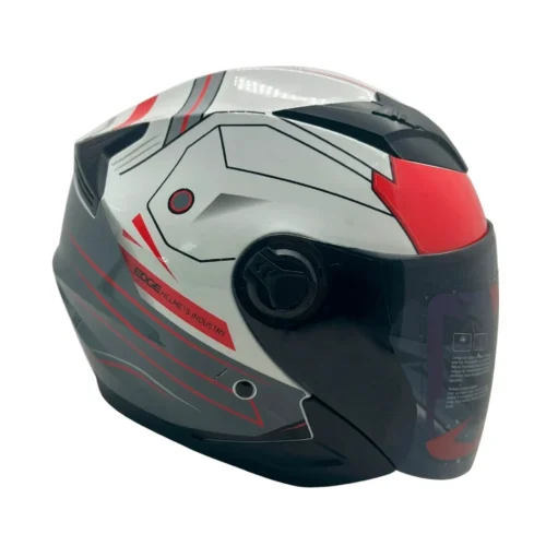 Casco Semi Integral Edge Helmet Jaguar AJ1 Doble Visor Ahumado