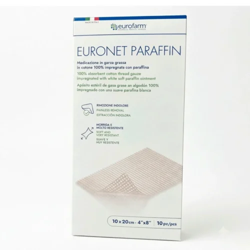 Gasa Parafinada Euronet Eurofarm 10cm X 20cm 10unds