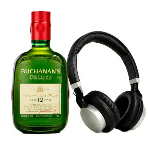 Whisky Buchanan’s Deluxe 12 Años 750ml + Audífonos Inalámbricos Magnavox BT